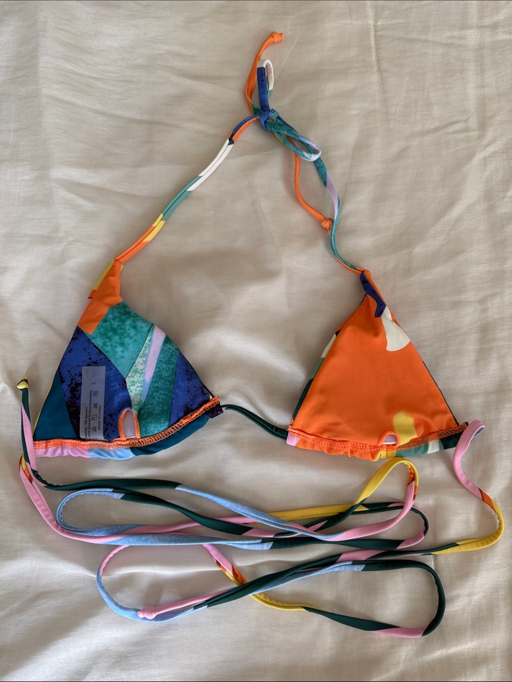 Colorful Abstract Triangle Bikini Set - Multicolor - Picture 4 of 6